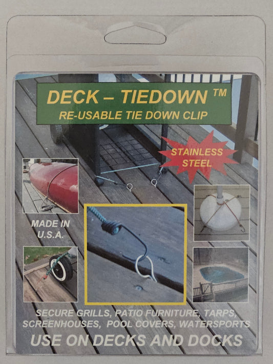 Deck-Tiedown Clips Dealer Pack - Case of 12 Retail Packages (Each includes 8 Deck-Tiedown Clips)