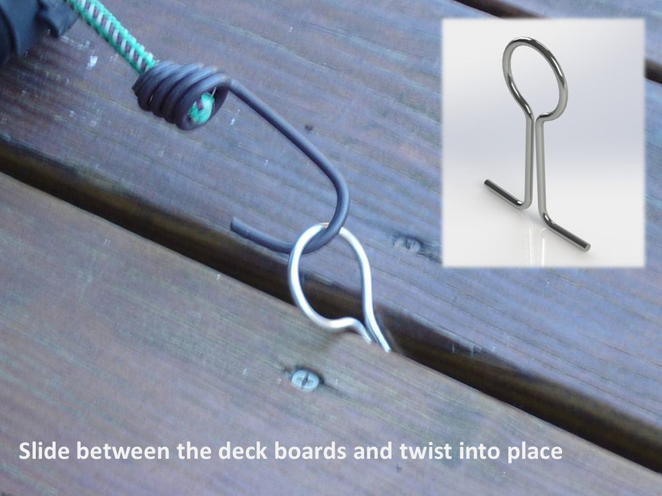 Deck-Tiedown Clips Dealer Pack - Case of 12 Retail Packages (Each includes 8 Deck-Tiedown Clips)